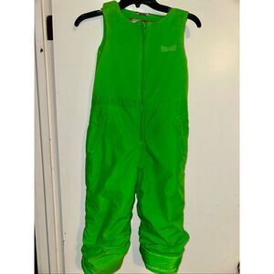 Marker Ski Snowboard Snow Lined Adjustable Waist Pants in green youth size 6